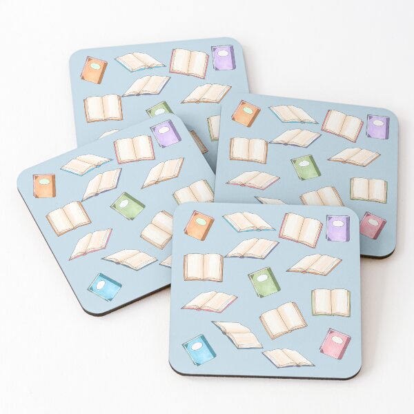Item preview, Pastel Blue Books Cute Book Design designed and sold by TrulyEpoque.