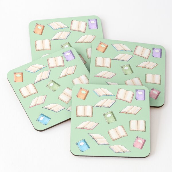 Item preview, Pastel Green Books Cute Book Design designed and sold by TrulyEpoque.
