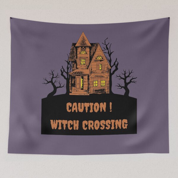 Item preview, Scary Hill House Caution Witch Crossing Halloween 2023 designed and sold by Pawn Shop JB.