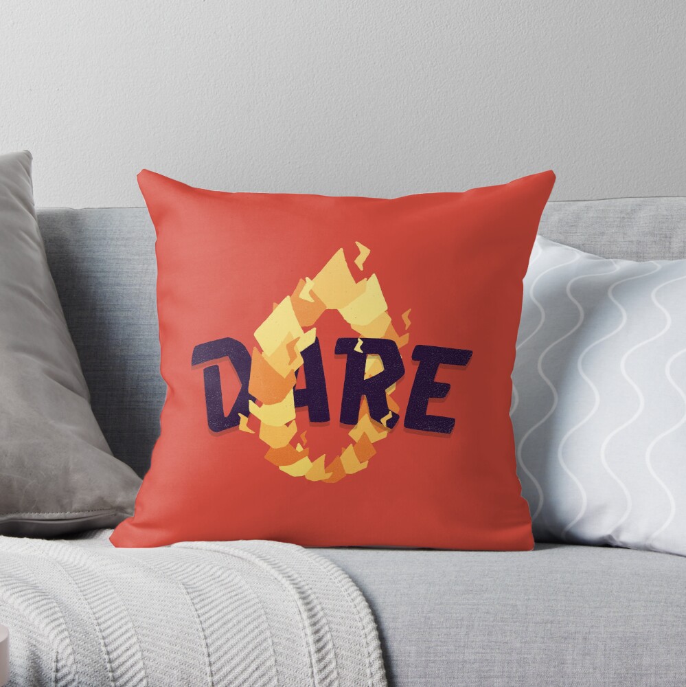 Dare Throw Pillow