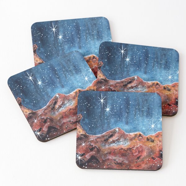 Item preview, Cosmic Cliffs - Watercolor Painting designed and sold by Pattokarts.