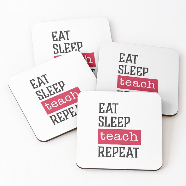 Item preview, Eat Sleep Teach Repeat - Funny Teacher Gifts designed and sold by AGDStudio.