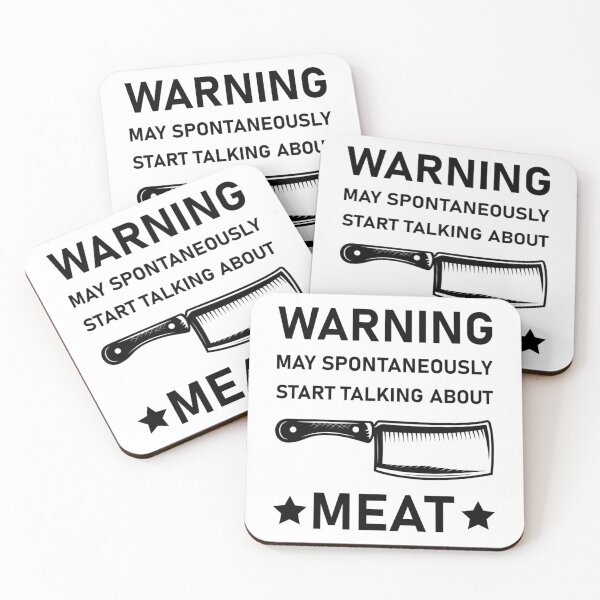 Item preview, Warning May Spontaneously Start Talking About Meat - Butcher Meat Cutter Butchery        designed and sold by AdelaGentry.