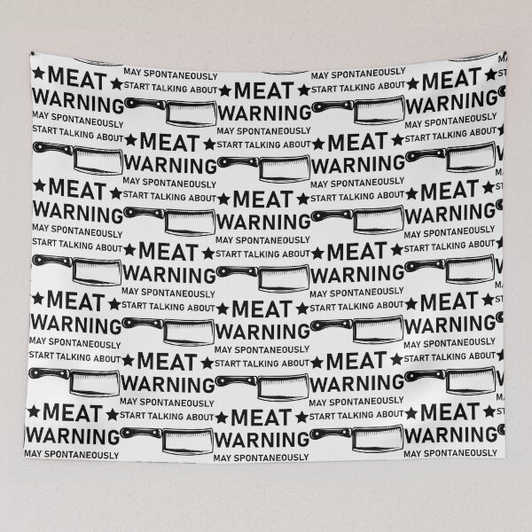 Item preview, Warning May Spontaneously Start Talking About Meat - Butcher Meat Cutter Butchery        designed and sold by AdelaGentry.