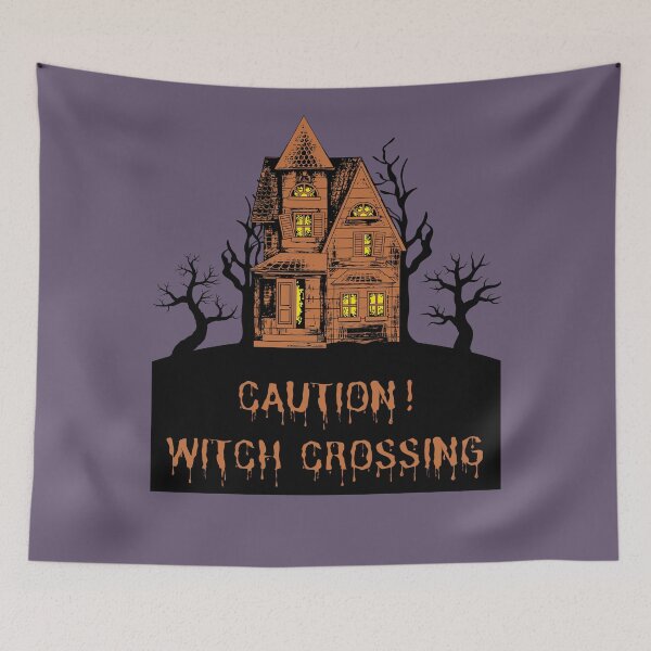 Item preview, Scary Hill House Caution Witch Crossing Halloween 2023 designed and sold by Pawn Shop JB.