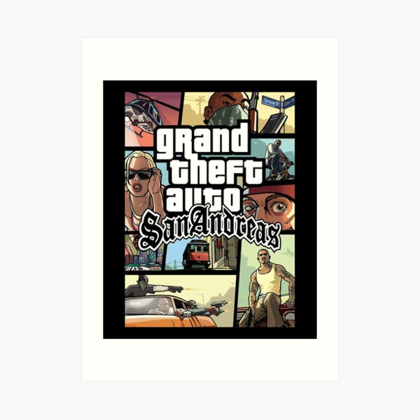 "Grand Theft Auto San Andreas GTA V Game Grand Theft Auto 5" Art