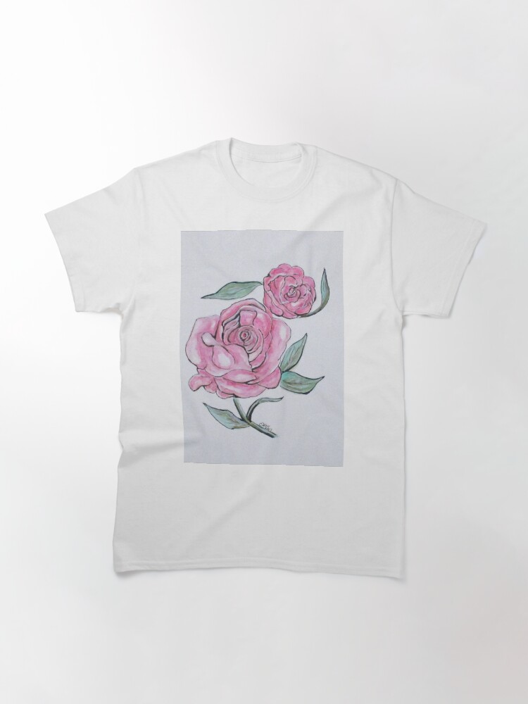 Alternate view of Pretty And Pink Roses Classic T-Shirt