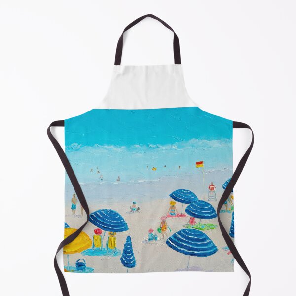 Artikelvorschau, Beach Art - Blau gestreifte Regenschirme entworfen und verkauft von MatsonArtDesign.