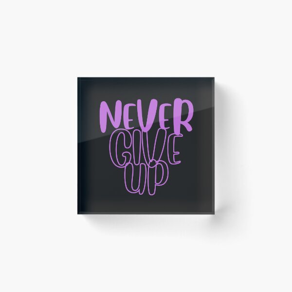 Item preview, Never Give Up Shirts designed and sold by JRXFoundation.