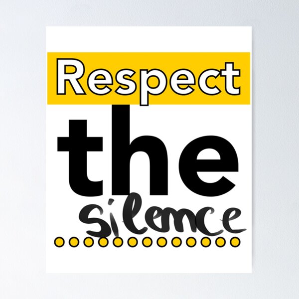 Item preview, R.E.S.P.E.C.T. the SILENCE      designed and sold by BraidedThrift.
