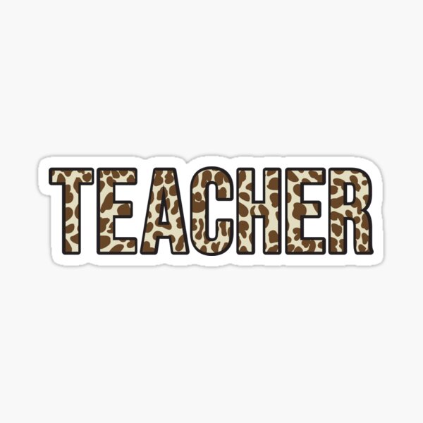 Teachers Leopard Stickers for Sale, Free US Shipping