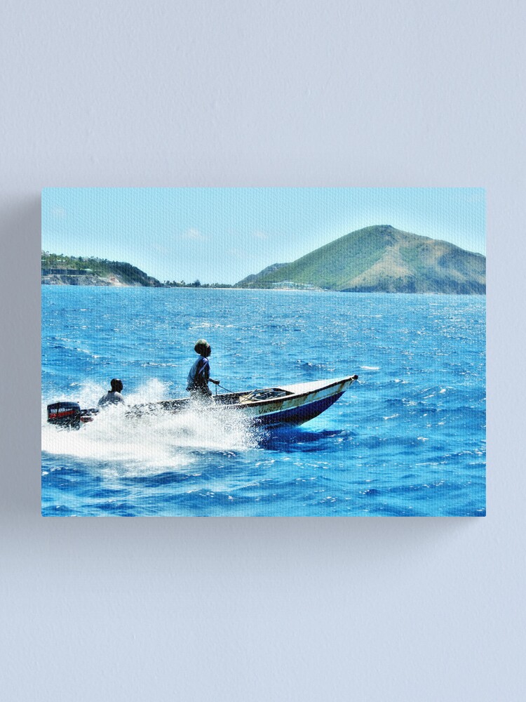 Alternate view of Indigo Seas Canvas Print