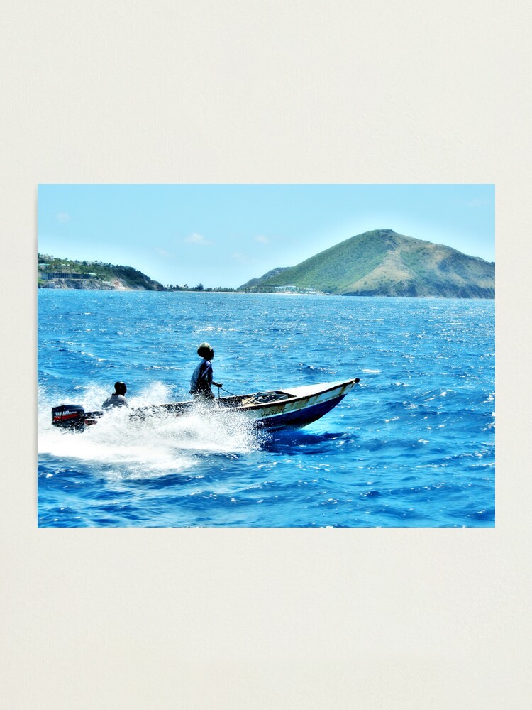 Alternate view of Indigo Seas Photographic Print