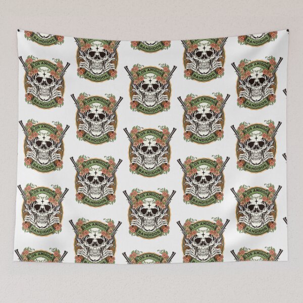 Item preview, skull bandits   designed and sold by BraidedThrift.