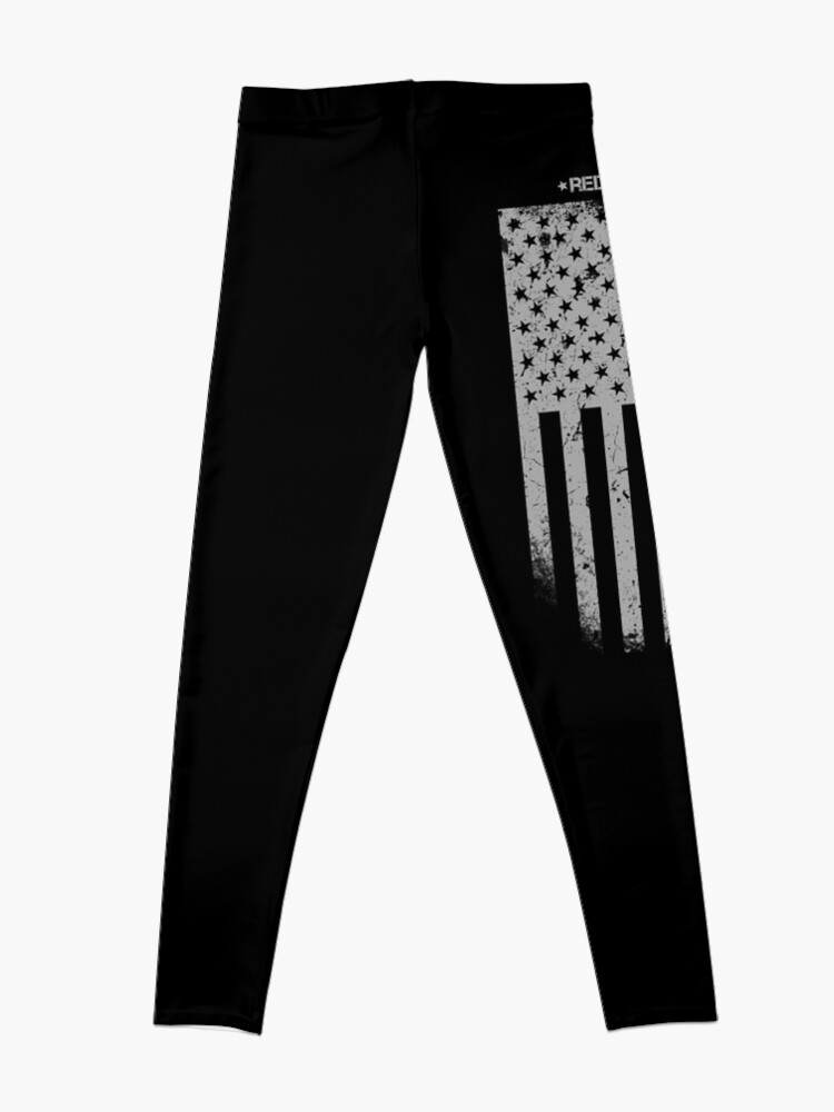 Alternate view of RED THIN LINE FIREFIGHTER Leggings