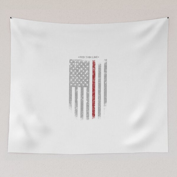 Item preview, RED THIN LINE FIREFIGHTER designed and sold by antipatic.