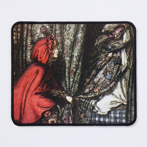 Artikelvorschau, Rotkäppchen Arthur Rackham Vintage Märchen Illustration entworfen und verkauft von IceCreamMuseum.