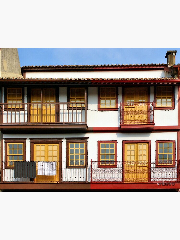 "Typical houses of Guimarães, Portugal" Poster for Sale by vribeiro