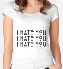 "I hate you!" Dandy Mott Quote Women's Fitted Scoop T-Shirt