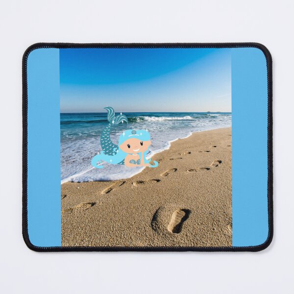 Item preview,  BLUE SHORE WAVES TRAVE TO SHORE WITH A MERMAID designed and sold by marie1919.
