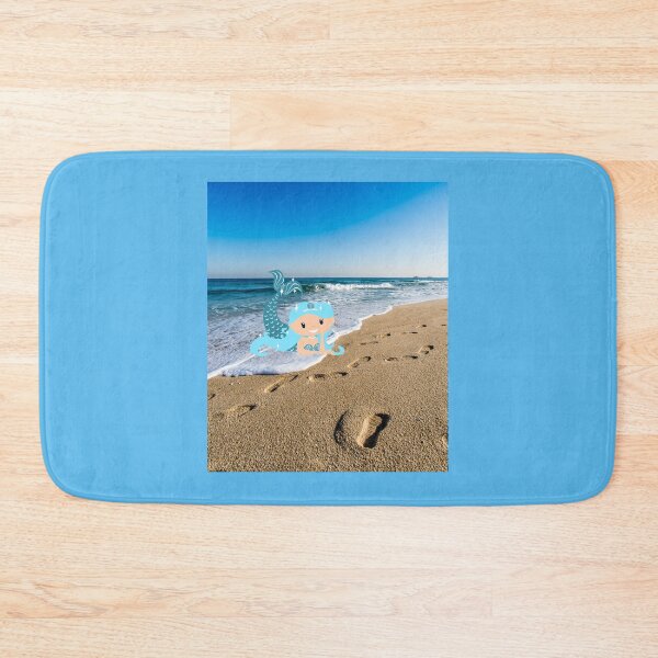 Item preview,  BLUE SHORE WAVES TRAVE TO SHORE WITH A MERMAID designed and sold by marie1919.