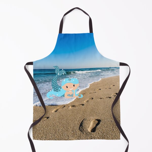 Item preview,  BLUE SHORE WAVES TRAVE TO SHORE WITH A MERMAID designed and sold by marie1919.