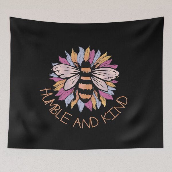 Item preview, Bee Humble and Kind Colorful Sunflower designed and sold by HappyLifeCreate.