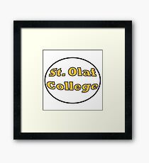 St. Olaf College Round Framed Print