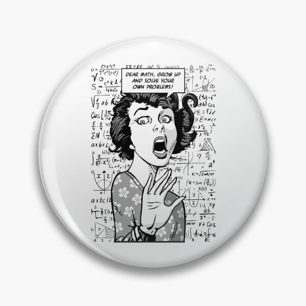 Item preview, Dear Math Grow Up And Solve Your Own Problems Pop Art Girl designed and sold by GrandeDuc.