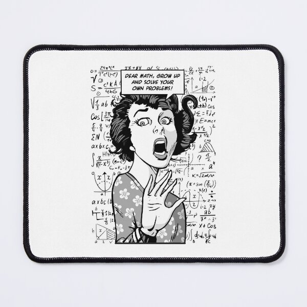 Item preview, Dear Math Grow Up And Solve Your Own Problems Pop Art Girl designed and sold by GrandeDuc.