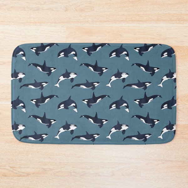 Item preview, Orca Pattern Killer Whale Blue designed and sold by northernhugs.