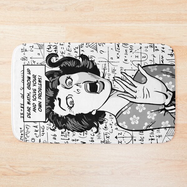 Item preview, Dear Math Grow Up And Solve Your Own Problems Pop Art Girl designed and sold by GrandeDuc.