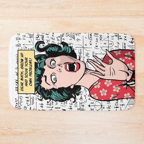 Item preview, Dear Math Grow Up And Solve Your Own Problems Pop Art Girl designed and sold by GrandeDuc.