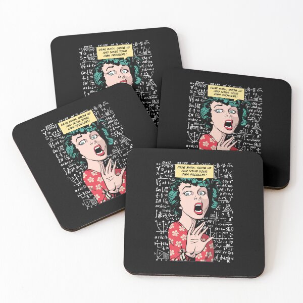 Item preview, Dear Math Grow Up And Solve Your Own Problems Pop Art Girl designed and sold by GrandeDuc.