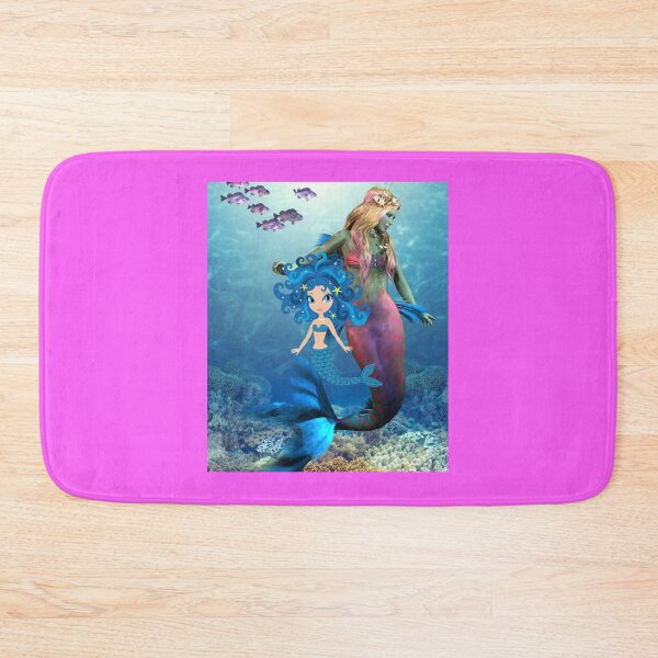 Item preview,   BLUE SHORE WAVES TRAVE TO SHORE WITH A MERMAID designed and sold by marie1919.