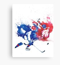 Eishockey-Schlacht Metallbild