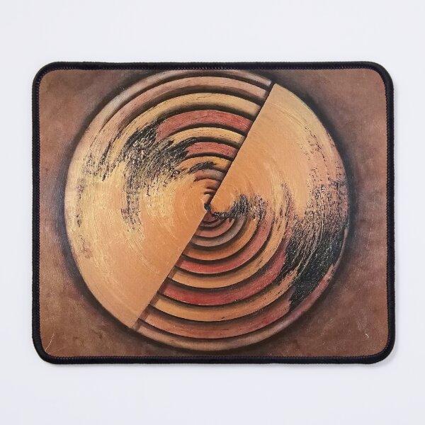 Item preview, Abstract art painting annual rings in gold, bronze and copper designed and sold by Anke Franikowski.