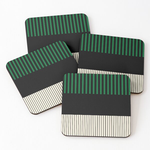 Item preview, Colour Pop Stripes - Green, Cream and Black  designed and sold by LAEC-Shop.