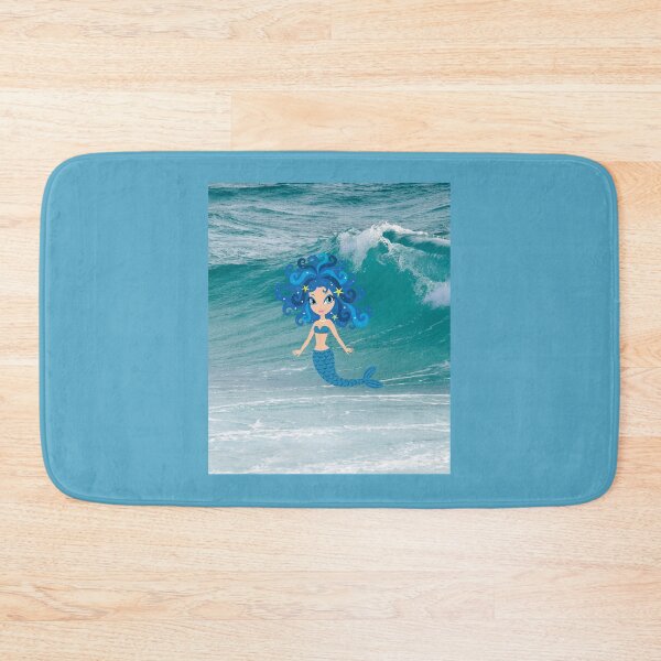 Item preview,   BLUE SHORE WAVES TRAVE TO SHORE WITH A MERMAID designed and sold by marie1919.