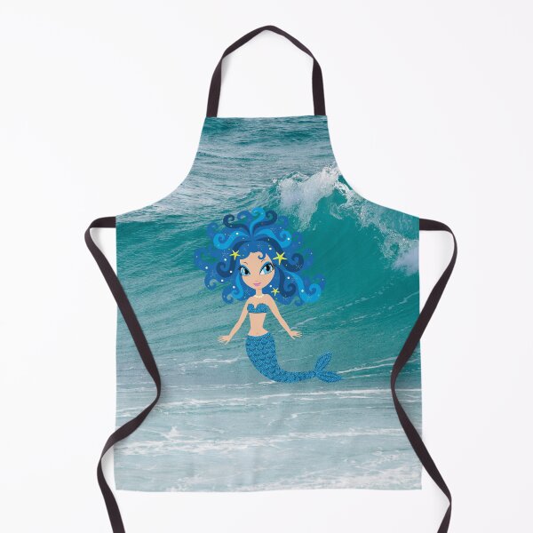 Item preview,   BLUE SHORE WAVES TRAVE TO SHORE WITH A MERMAID designed and sold by marie1919.