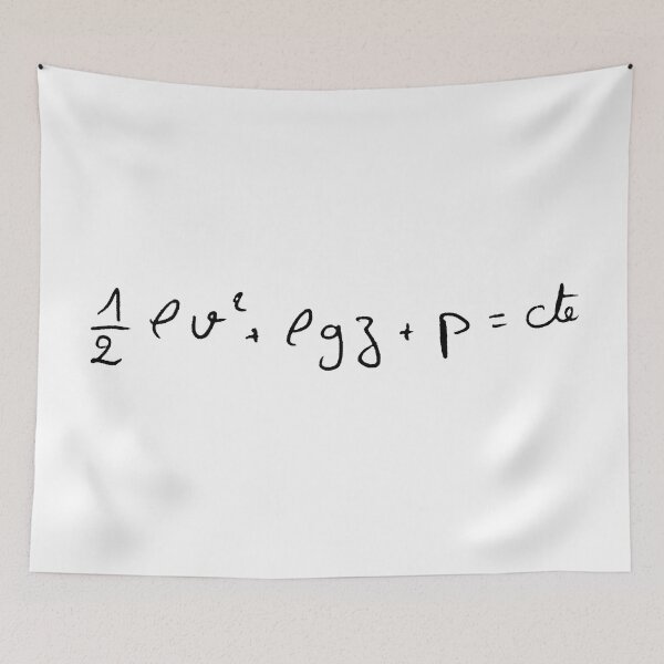 Item preview, bernoulli equation of fluid dynamics handwritten designed and sold by NoetherSym.