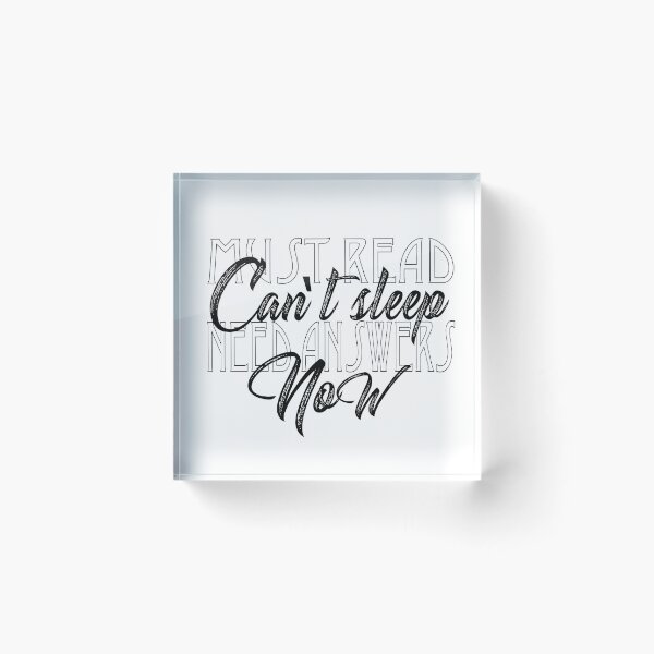 Item preview, Must Read Can't Sleep Need Answers NOW! designed and sold by cittylicious.