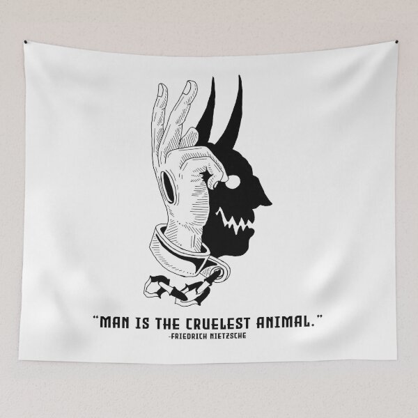 Item preview, “Man is the cruelest animal.” ― Friedrich Nietzsche designed and sold by -DEEWOLF-.