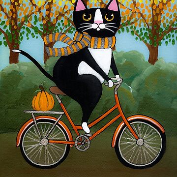 Vorschaubild zum Design Herbstkatze auf einem Fahrrad von kilkennycat