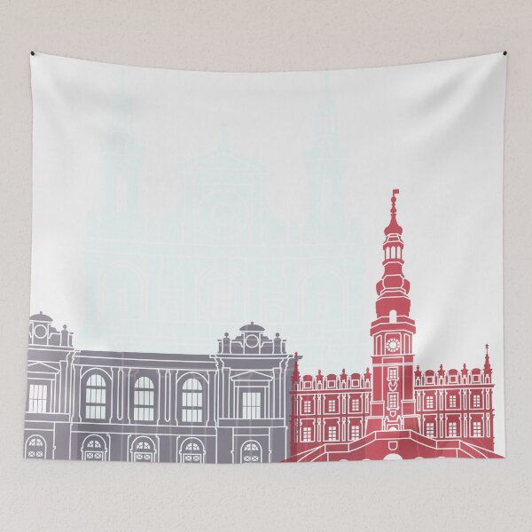 Item preview, Lublin skyline poster designed and sold by paulrommer.