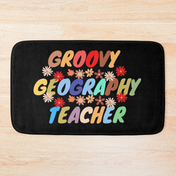 Item preview, groovy geography teacher back to school  designed and sold by justbejoker.