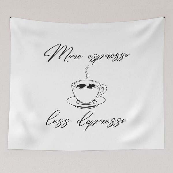 Item preview, More espresso less depresso designed and sold by addict2reading.