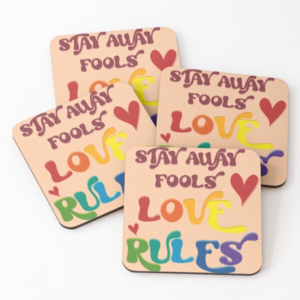 Item preview, Stay Away Fools Love Rules designed and sold by wonderweird.