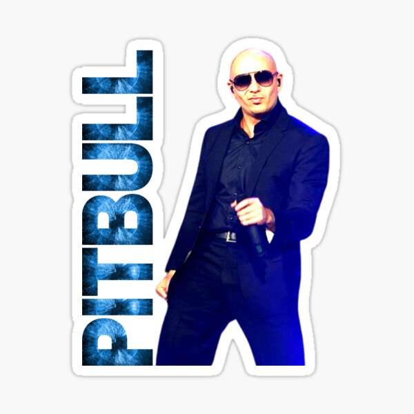 "Pitbull Concert" Sticker for Sale by Wikigolden Redbubble