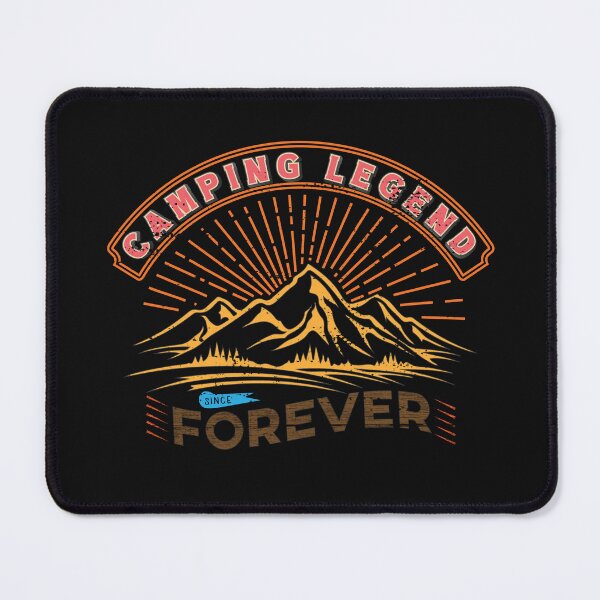 Item preview, Camping legend since forever, camping shirt, camping veteran, retro camping design. designed and sold by wildTrack---.